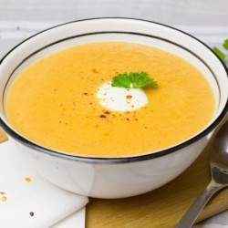 Crema de zanahoria al queso