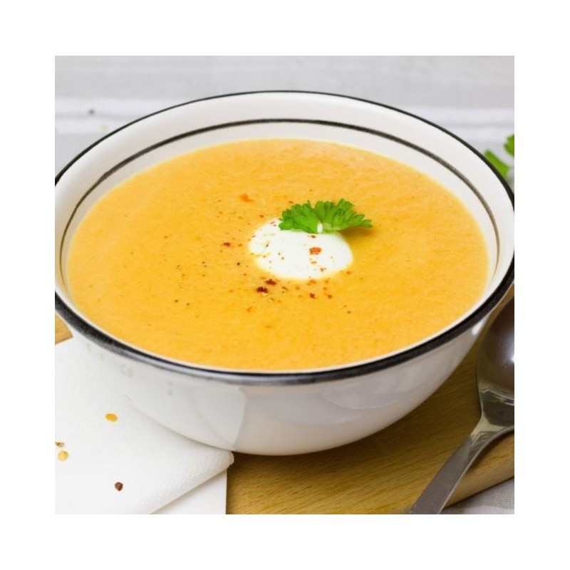 Crema de zanahoria al queso