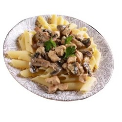 Coditos con champiñón y setas