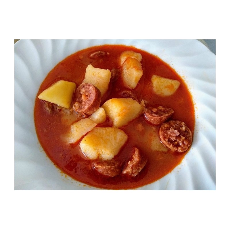 Patatas guisadas con chorizo