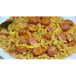 Fideua de salchichas