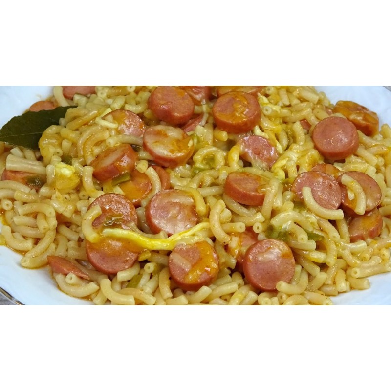 Fideua de salchichas