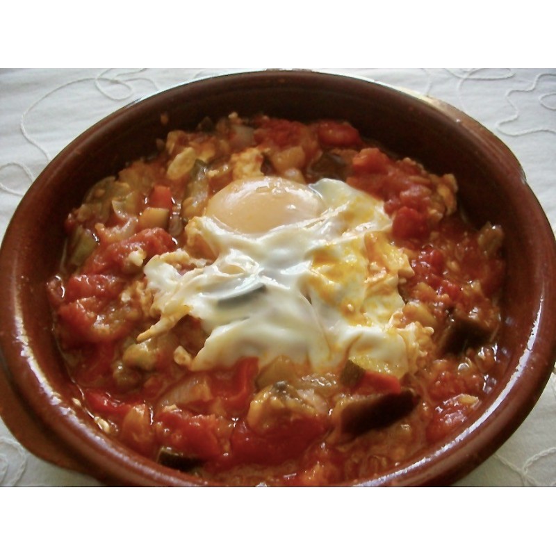 Pisto con huevo