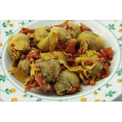 Alcachofas con jamon