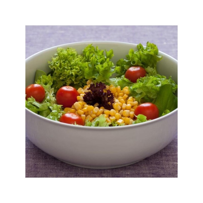 Ensalada tomate, cebolla y maiz