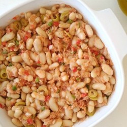 Ensalada de judias blancas