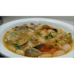 Alubias blancas a la marinera