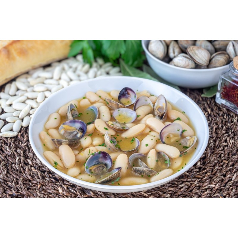 Fabes con almejas